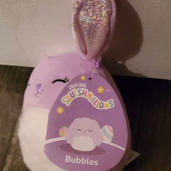 4.5" Purple Bunny - "Bubbles"  Limited Easter Edition Squishmallow - Picture 5 of 16